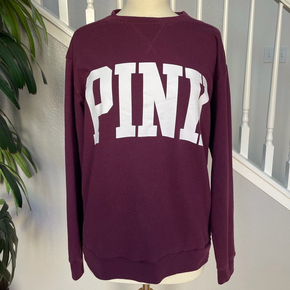 Victoria's Secret Maroon Crew Neck Sweater
